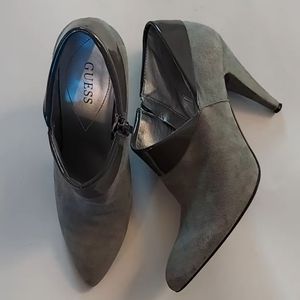 Guess suede sage ankle boots with heel